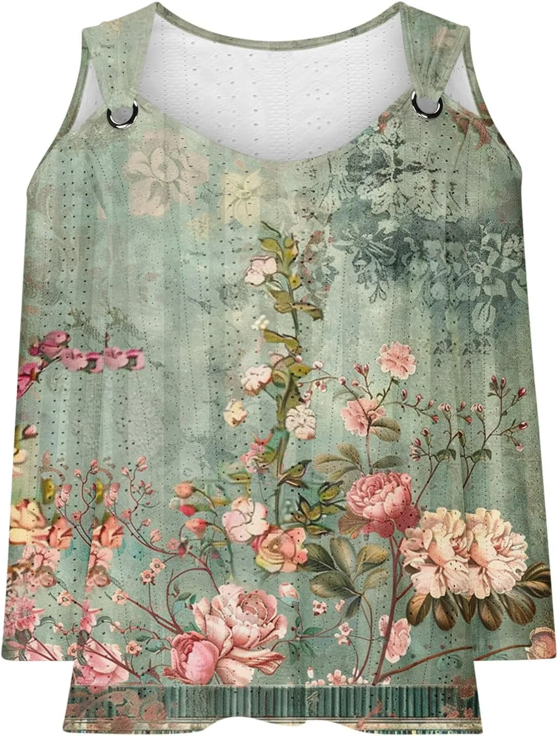 3/4 Length Sleeve Cold Shoulder Womens Plus Size Eyelet Tops Summer Casual Blouse Trendy Dressy Boho Floral Shirts