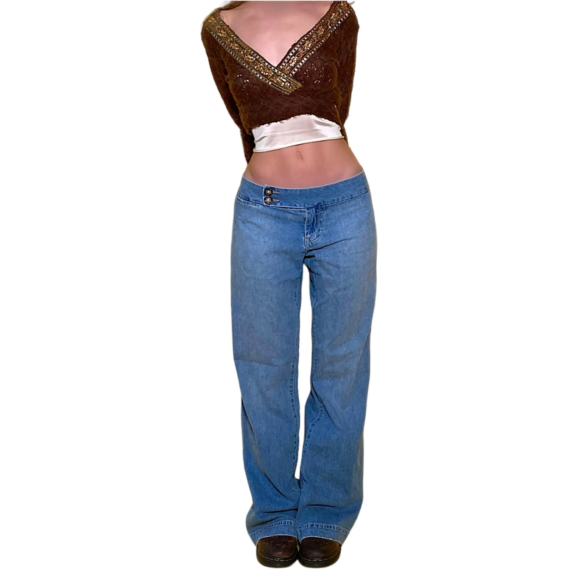 90’s Guess Wide Leg Jeans (L)