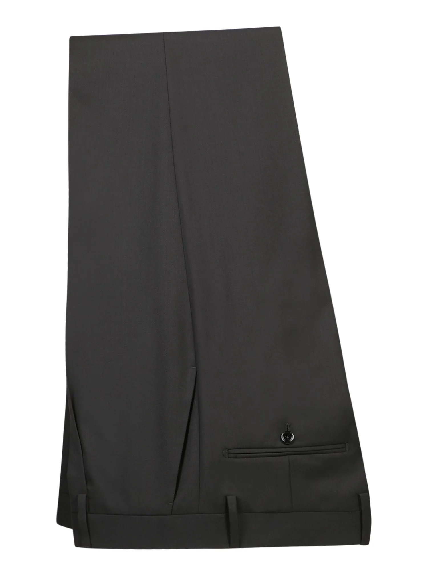 Black Stretch Wool Suit