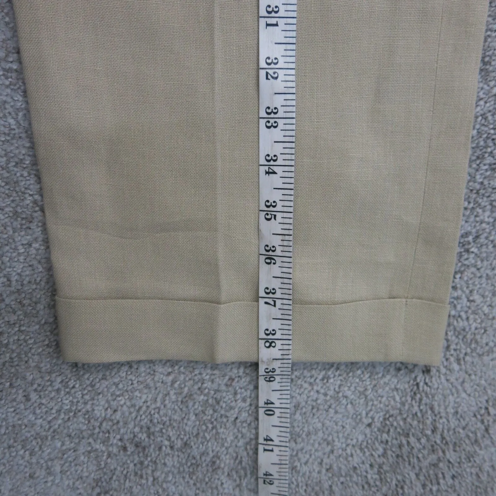 Brooks Brother Mens Straight Madison Dress Pants Mid Rise Tan Khaki Size 38X30