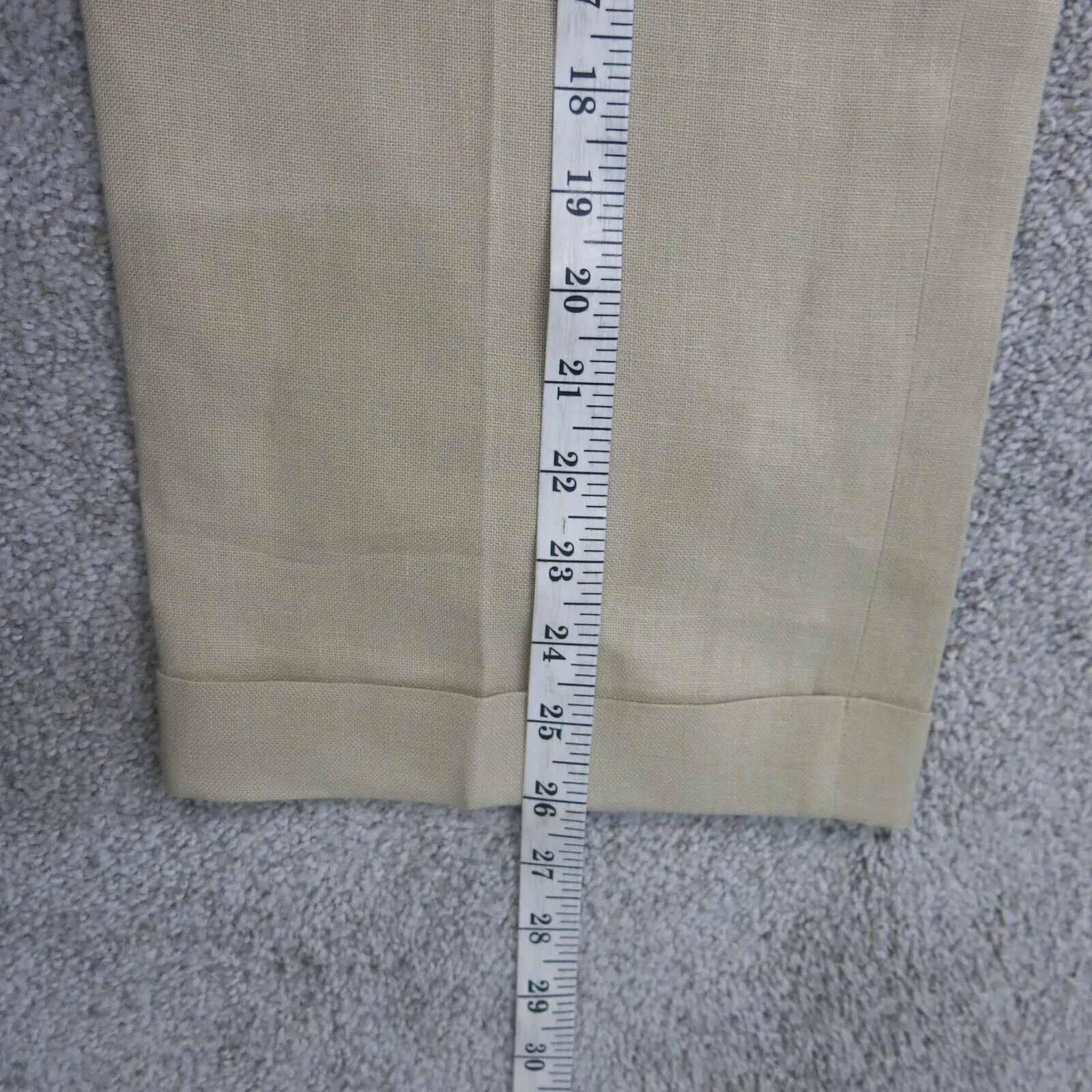 Brooks Brother Mens Straight Madison Dress Pants Mid Rise Tan Khaki Size 38X30