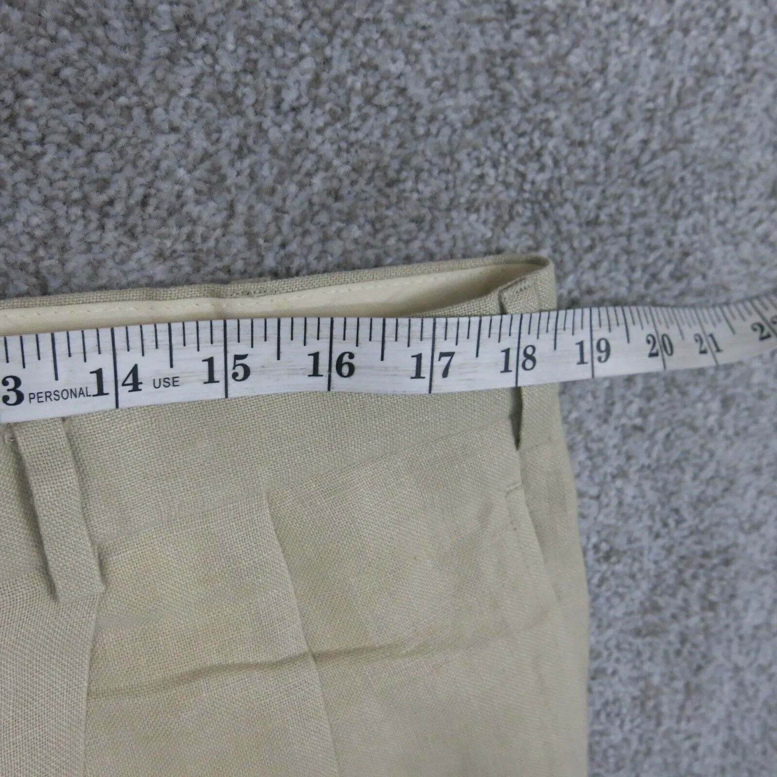 Brooks Brother Mens Straight Madison Dress Pants Mid Rise Tan Khaki Size 38X30