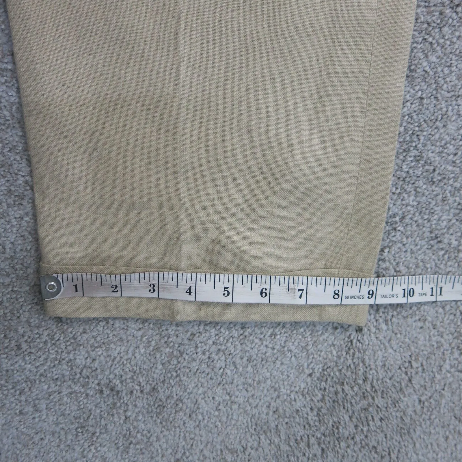 Brooks Brother Mens Straight Madison Dress Pants Mid Rise Tan Khaki Size 38X30