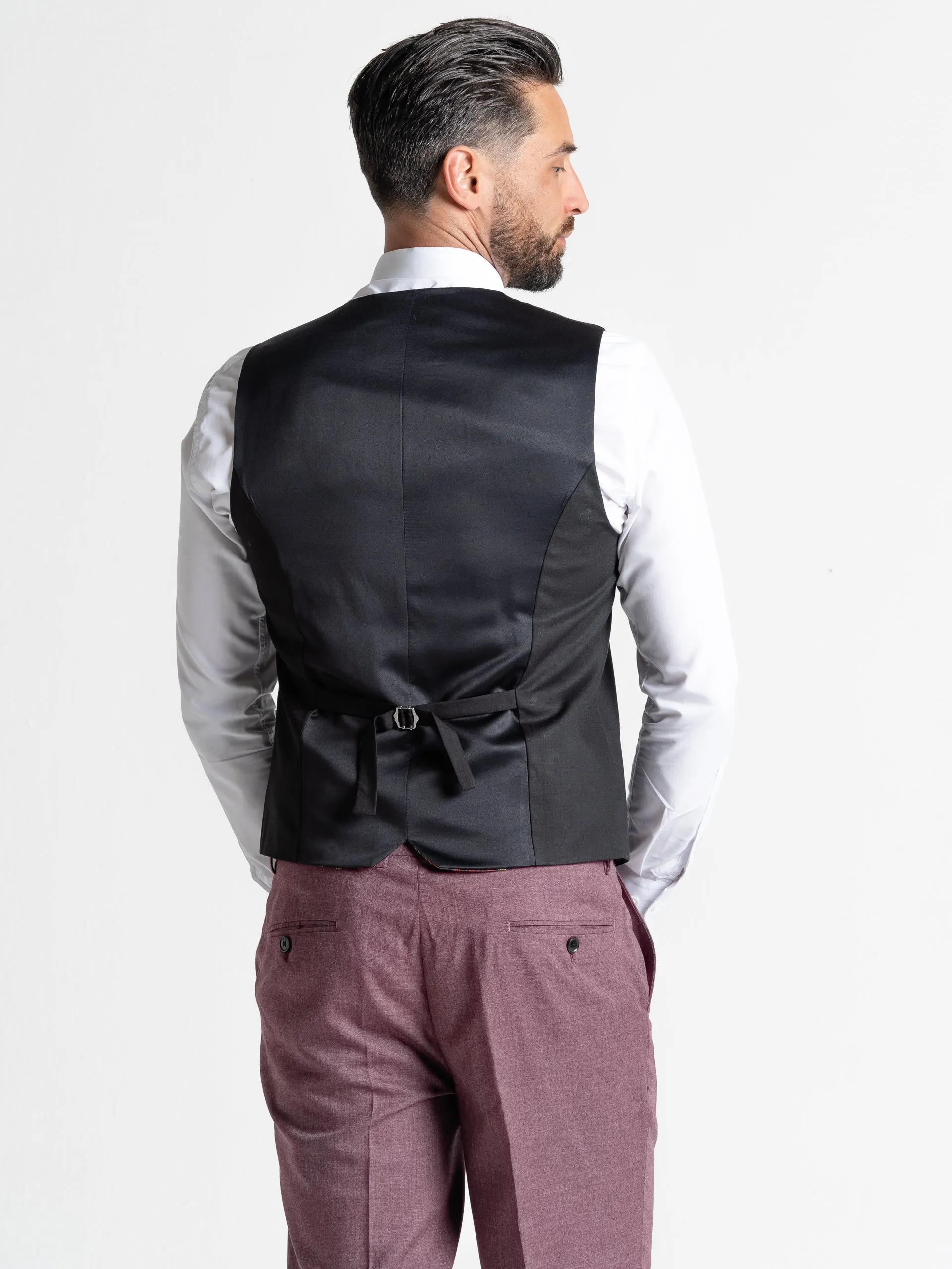 CHARLIE LILAC BLAZER WITH BLACK WAISTCOAT