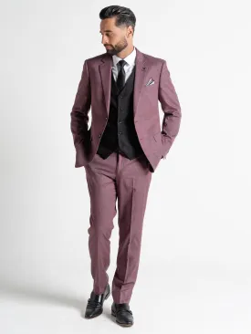 CHARLIE LILAC BLAZER WITH BLACK WAISTCOAT