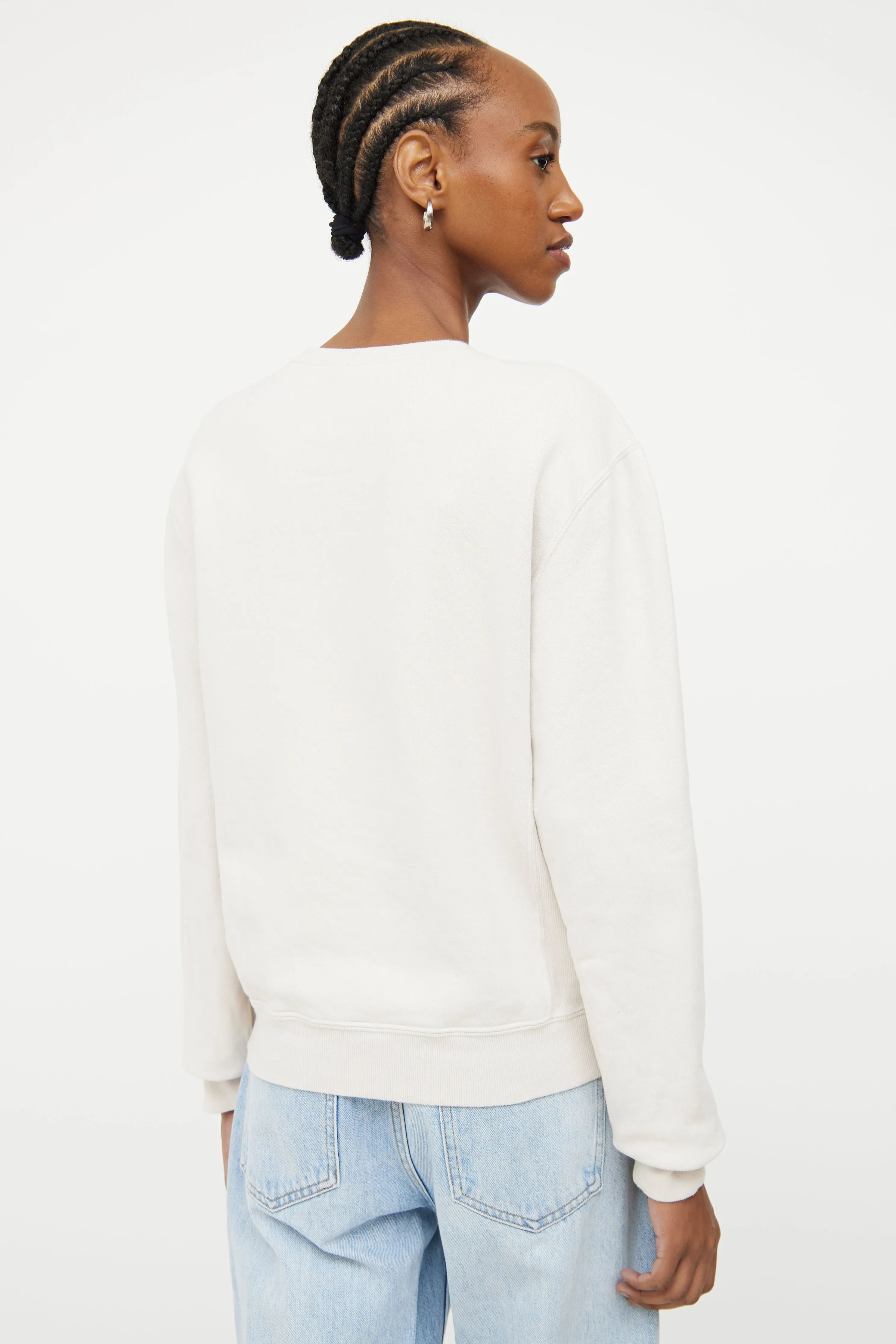 Cream Cotton Sweatshirt