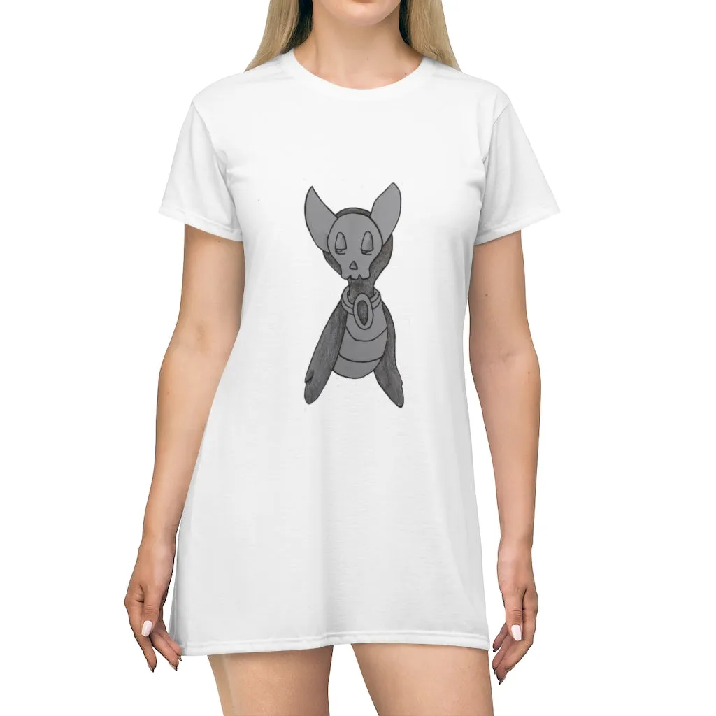 Ghoul All Over Print T-Shirt Dress