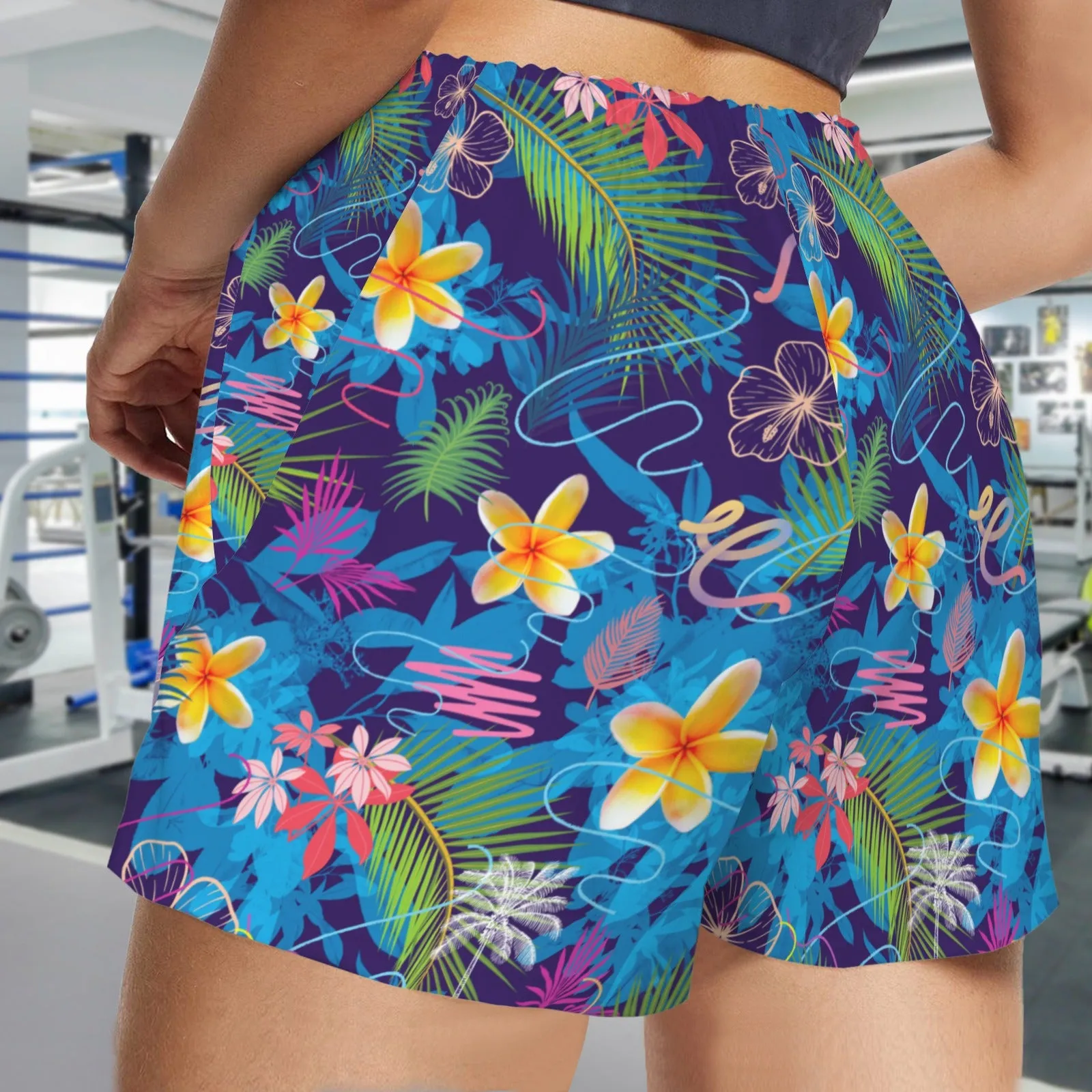 Hawaiian Blue Zip Pocket Shorts up to 5 XL (FWS)