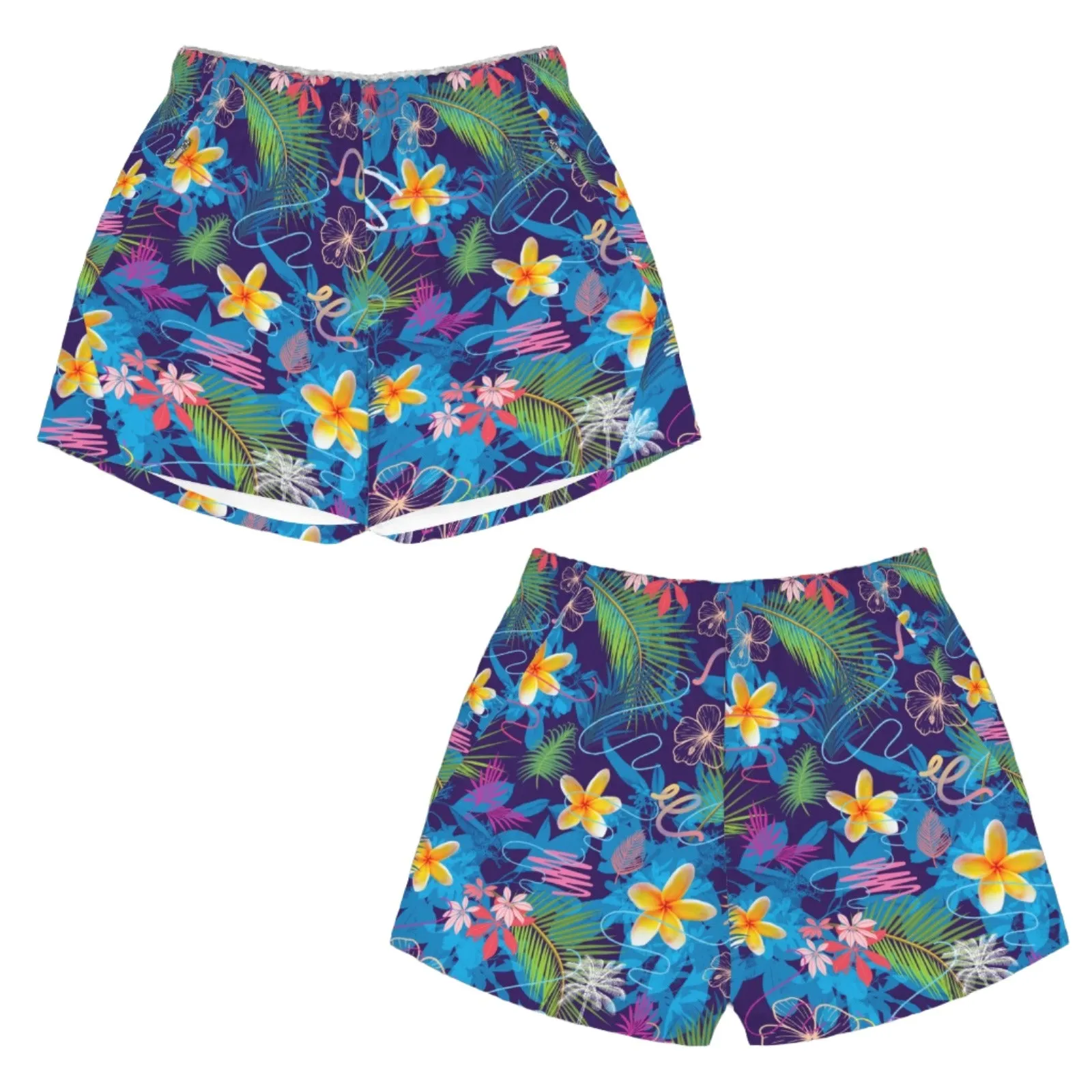 Hawaiian Blue Zip Pocket Shorts up to 5 XL (FWS)