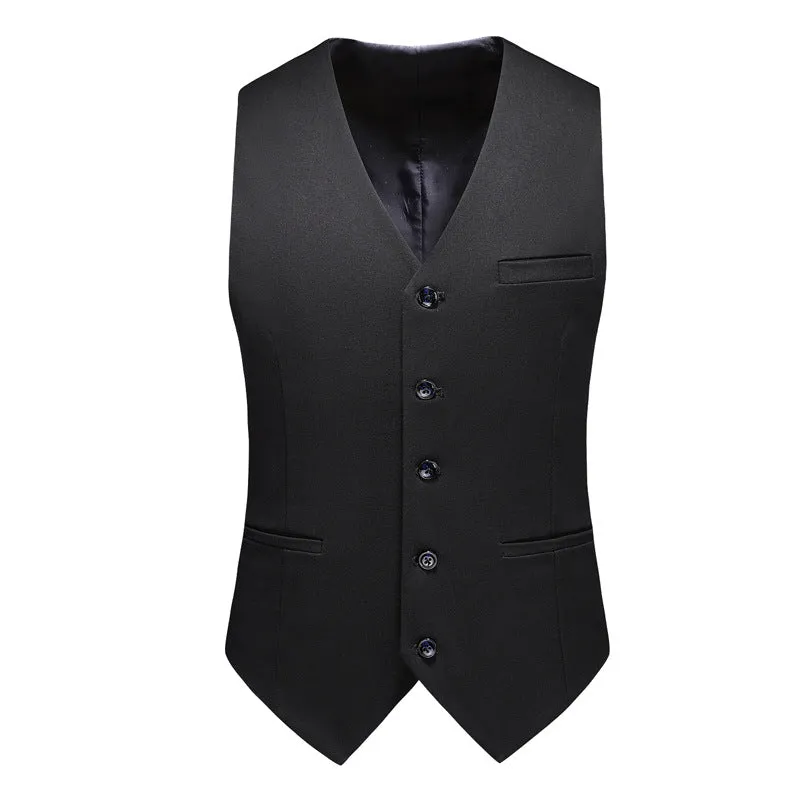 Men’s 3-Piece Classic Double-breasted Black Business Suit