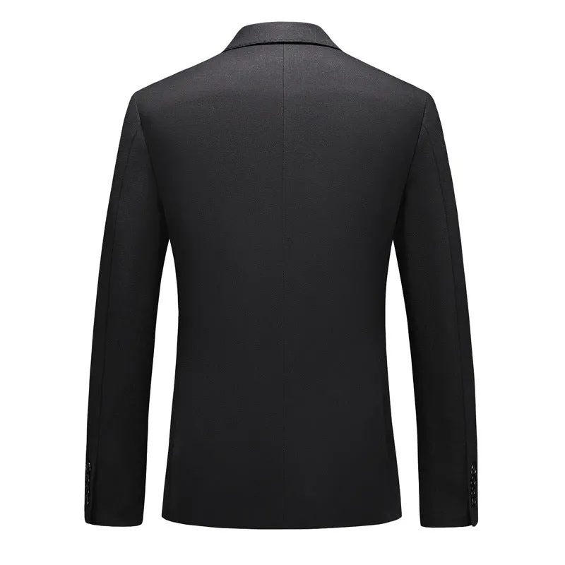 Men’s 3-Piece Classic Double-breasted Black Business Suit