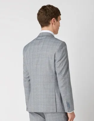 Remus Uomo Pablo Checkered Tapered Fit Jacket - Grey