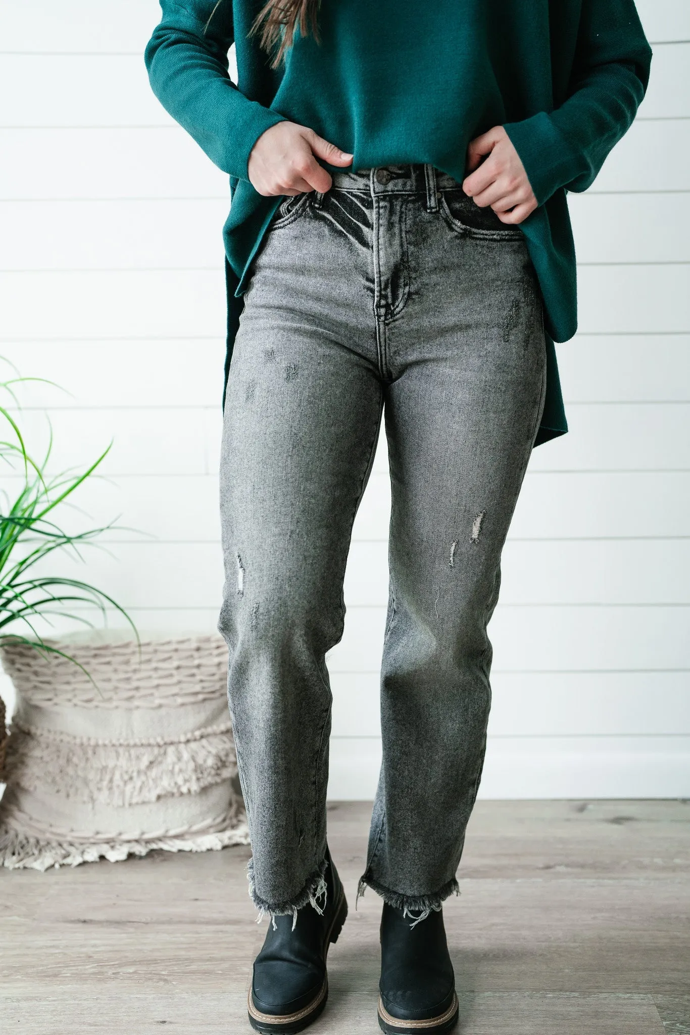 Risen Julia High Rise Straight Jean