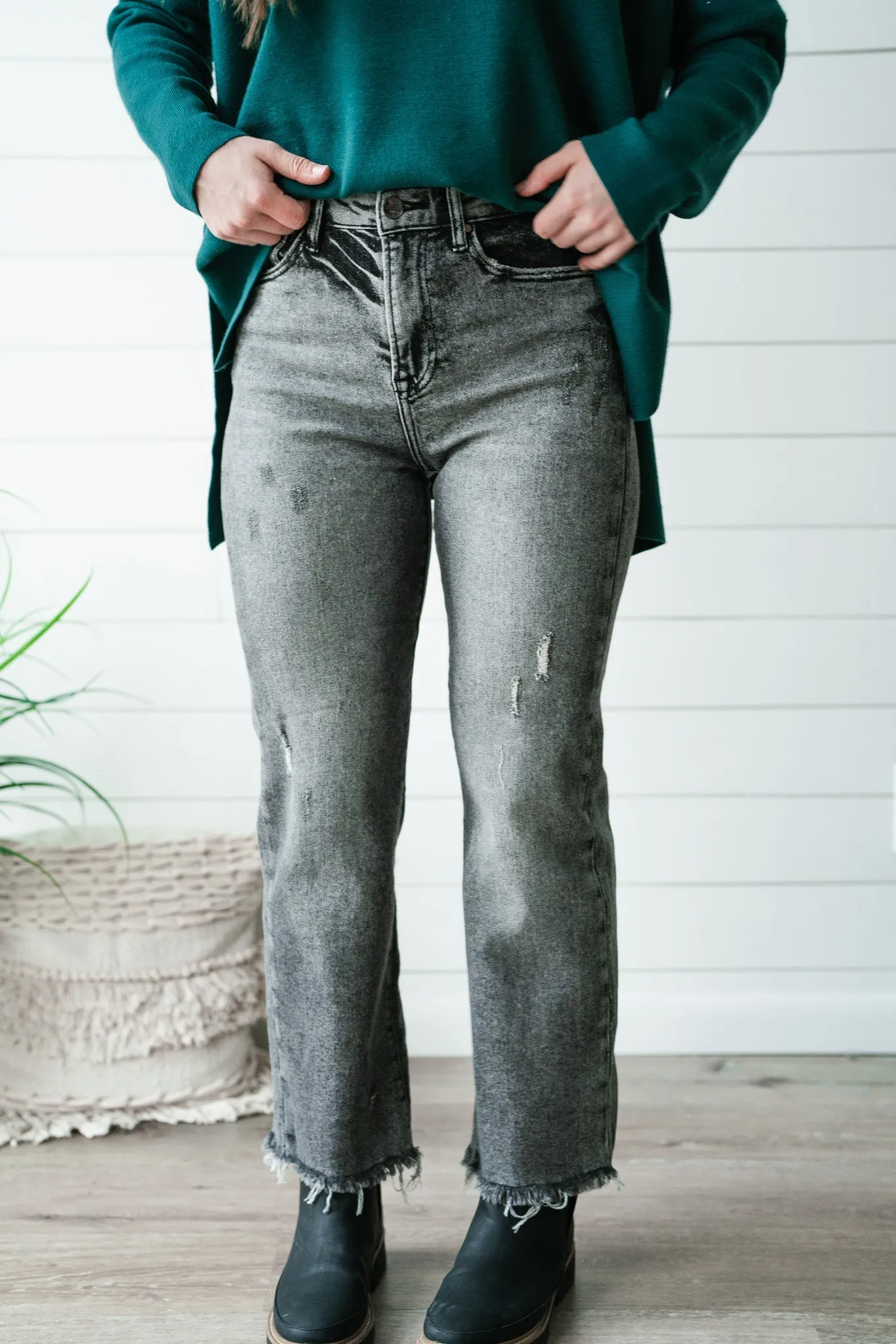 Risen Julia High Rise Straight Jean