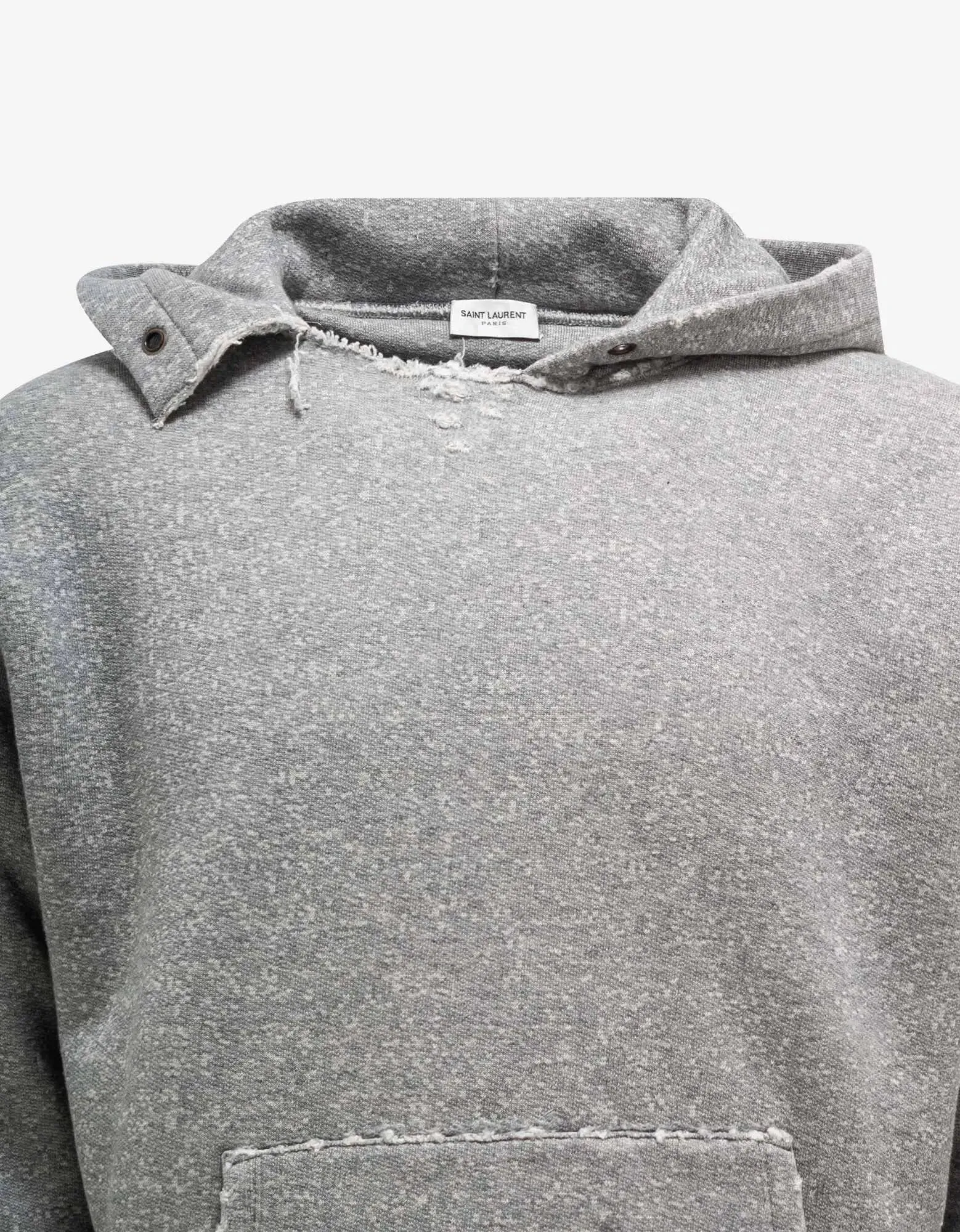 Saint Laurent Grey Saint Laurent Universite Print Hoodie