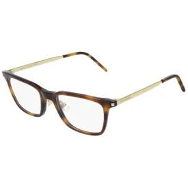 Saint Laurent Men's Eyeglasses - Havana Gold Square Frame | SAINT LAURENT SL262 004