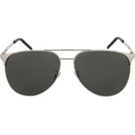 Saint Laurent Unisex Sunglasses - Grey Lens Silver Frame | SAINT LAURENT SL279 3