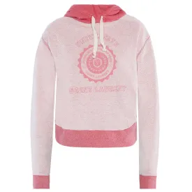 Saint Laurent Women's University Graphic Cotton Sweatshirt Pink White