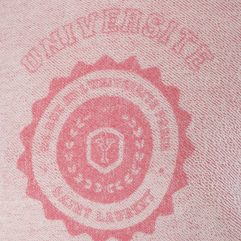 Saint Laurent Women's University Graphic Cotton Sweatshirt Pink White