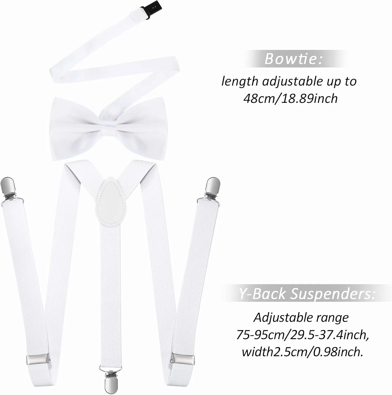 SATINIOR 1920s Old Men Costume Roaring Retro Accessories Set Gangster Hat Bow Tie Pocket Watch Suspender Glass Beard Tie Clip