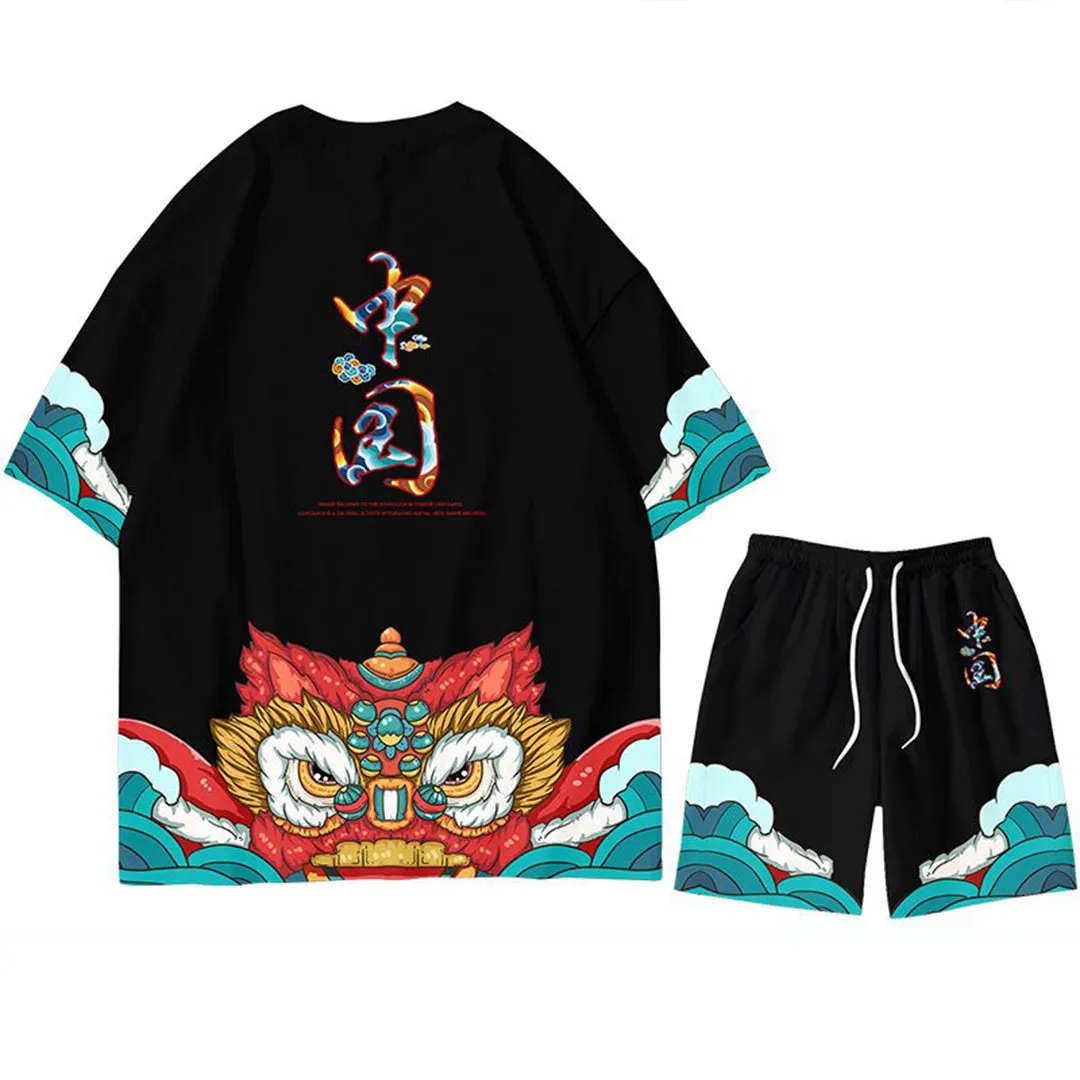 Shishimai Lion Dance Shirt Pants Set (30% OFF)