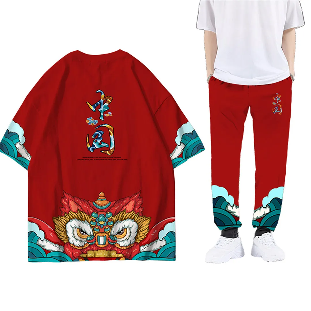 Shishimai Lion Dance Shirt Pants Set (30% OFF)