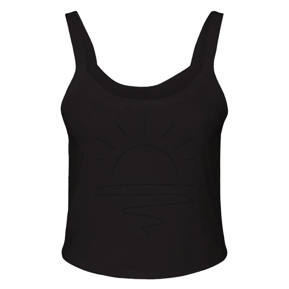 Simple Sunset | Women's Micro Ribbed Scoop Tank | Bella   Canvas 1012BE