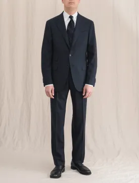 Single Breasted Fresco Boheme Suit Navy