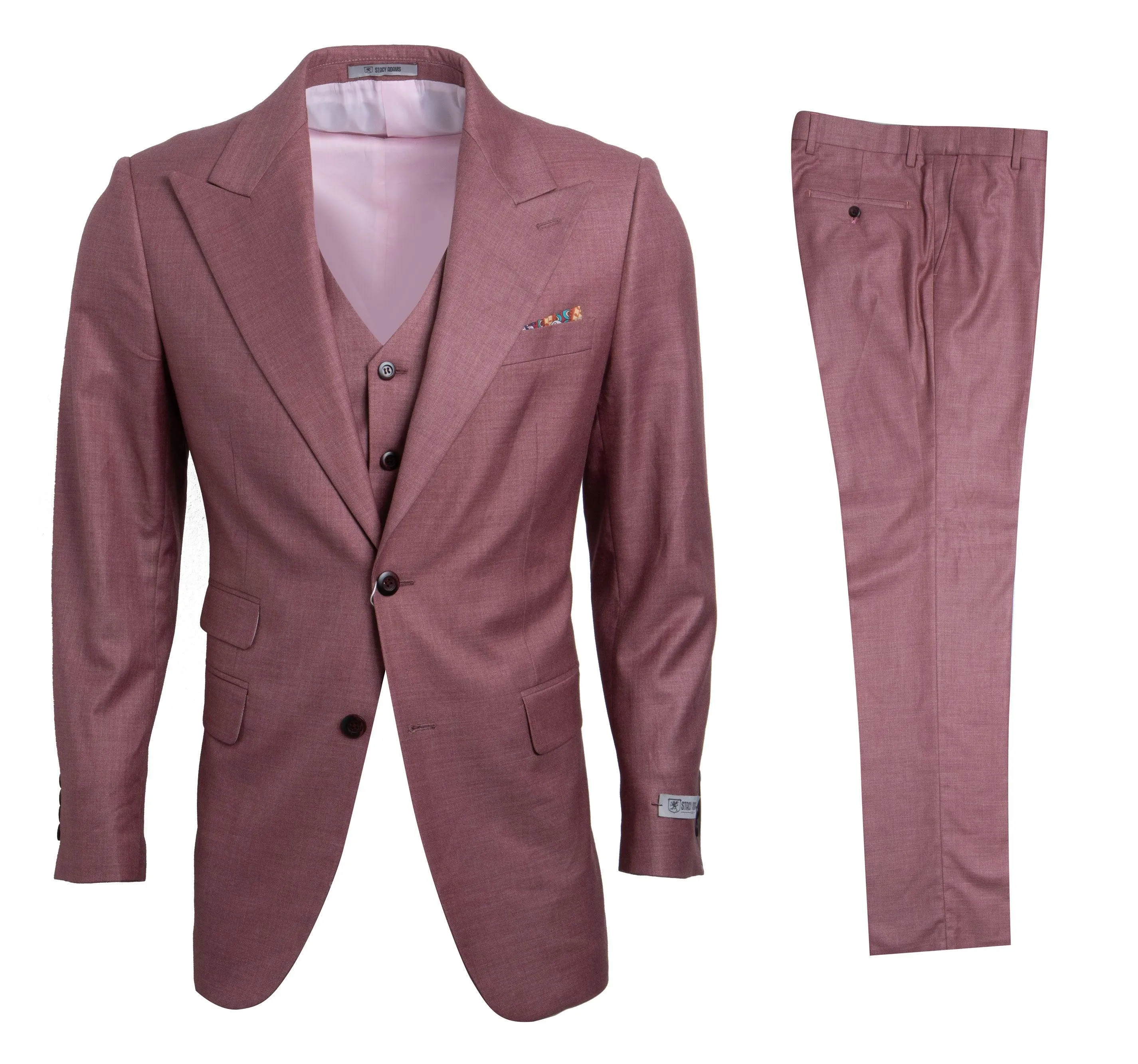 Stacy Adams Hybrid Fit Suit, Hope Salmon