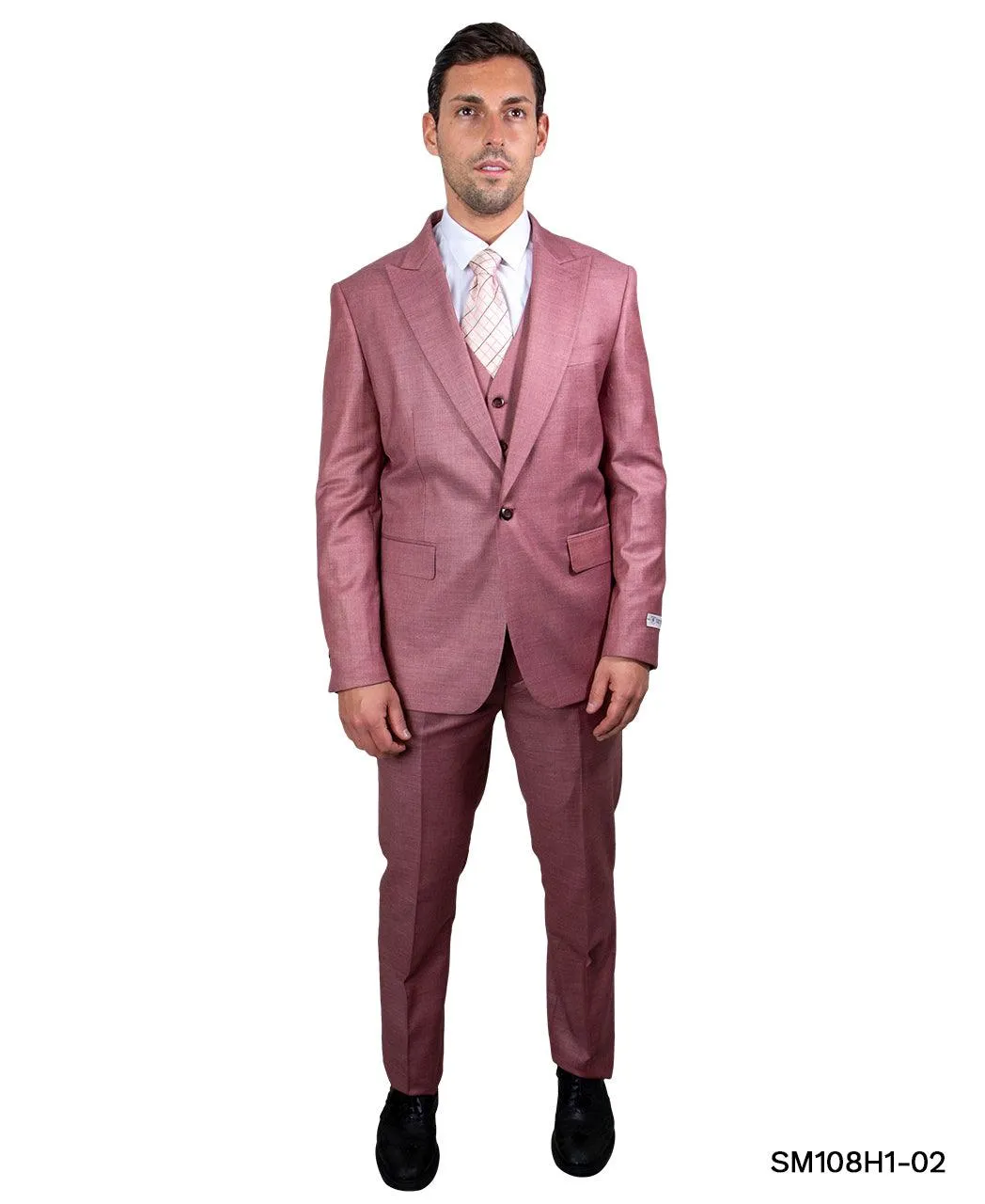Stacy Adams Hybrid Fit Suit, Hope Salmon
