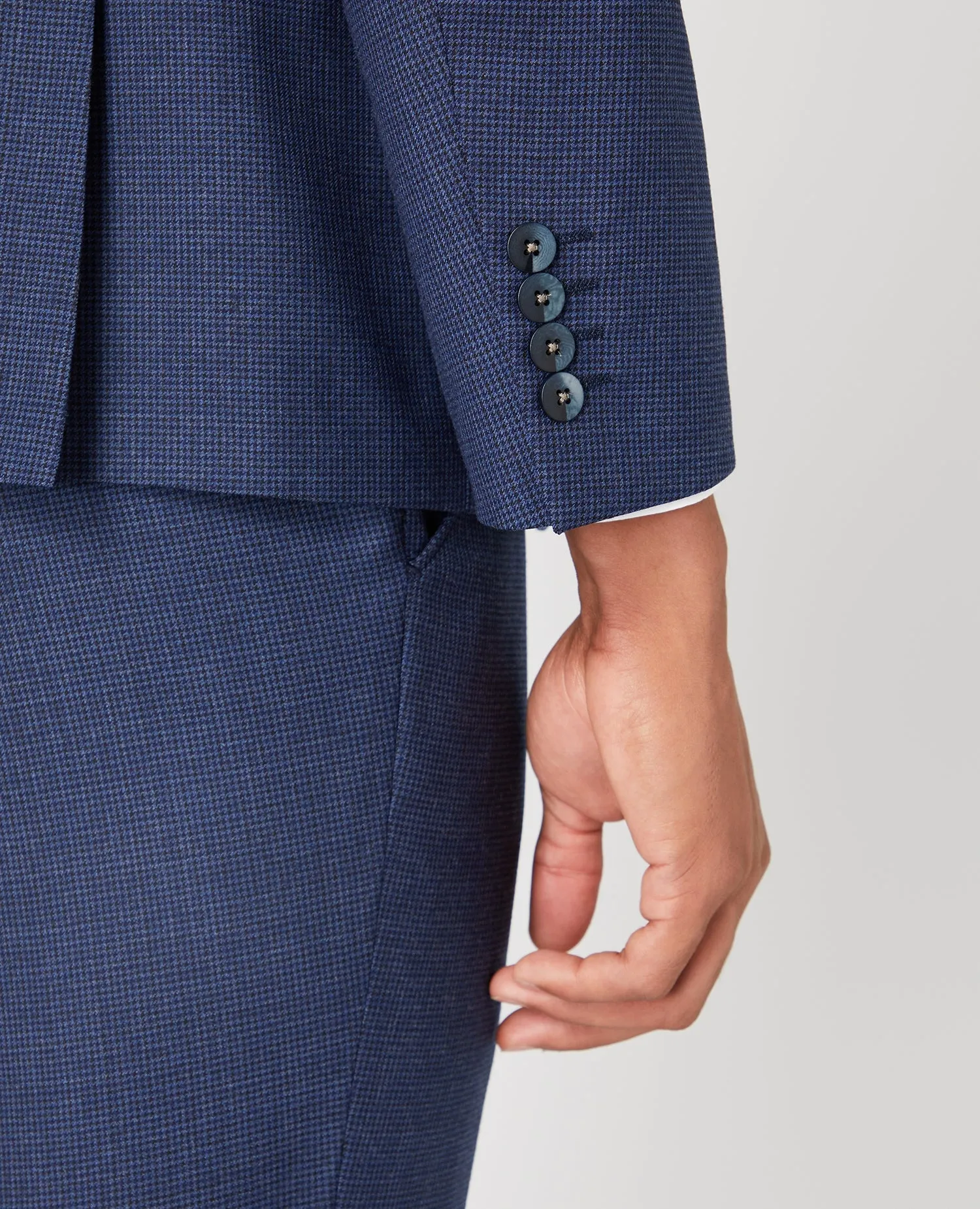 Tapered Fit Wool Blend Mix and Match Suit