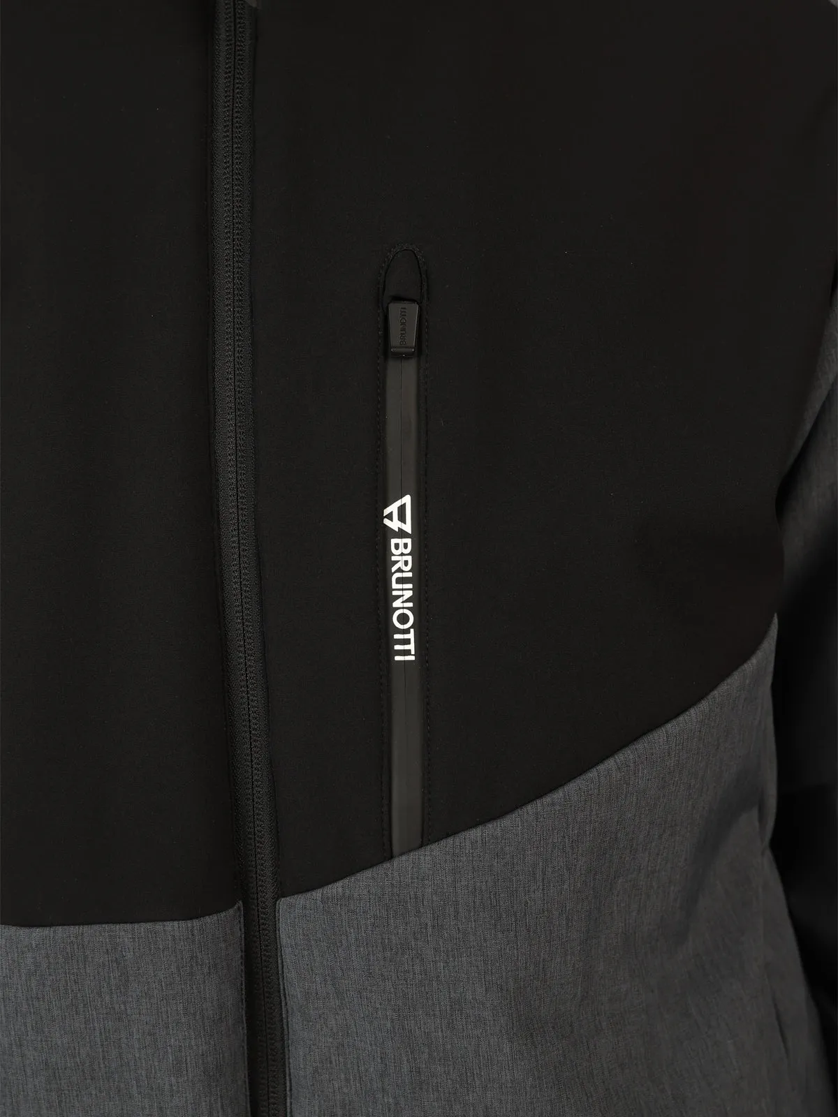 Twinstroke Men Softshell Snow Jacket | Dark Grey Melee