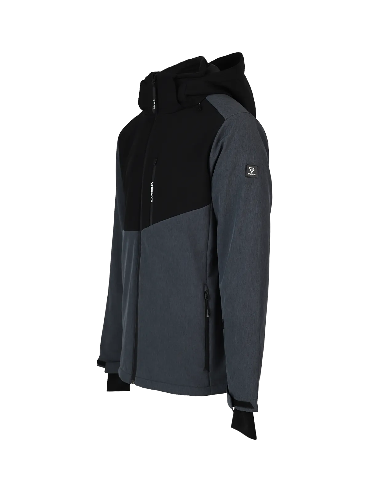 Twinstroke Men Softshell Snow Jacket | Dark Grey Melee
