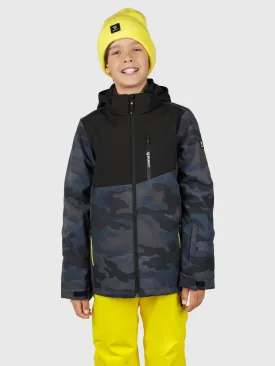 Twinstroky-AO Boys Softshell Snow Jacket | Camouflage Grey