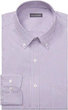 Van Heusen Men's Regular Fit Pinpoint Stripe Dress Shirt - Amazon Exclusive