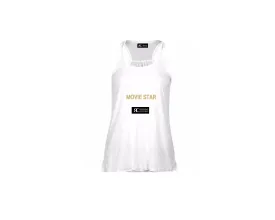 White Racerback Tank Top - MOVIE STAR