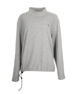Yves Saint Laurent Fleece Jumper 90s Vintage Sweatshirt Grey Oversized Size L ASL9613